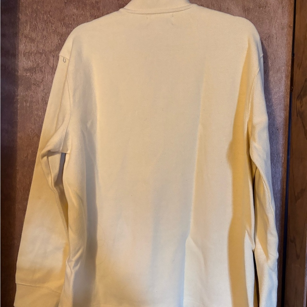 Polo Ralph Lauren Men's Classic 1/4 Zip-Up Pull-Over… Cotton …in Pale Yellow - Picture 6 of 9